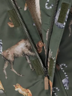 Name It talvitakki, NMMSNOW05 JACKET NORDIC FOREST Vihreä Kuosi