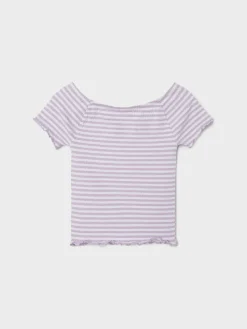 Name It t-paita, NKFJAMY SLIM OFFSHOULDER TOP Liila