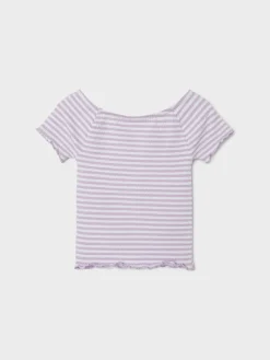 Name It t-paita, NKFJAMY SLIM OFFSHOULDER TOP Liila
