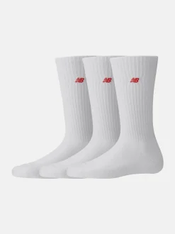 New Balance Sukat 3-Pack, NB PATCH LOGO CREW 3-PACK NOS Valkoinen