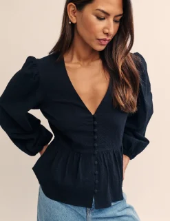 Nobody´s Child Naisten Pusero, RIA BLOUSE Musta