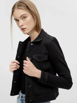 Object Naisten Farkkutakki, OBJWIN NEW DENIM JACKET Musta