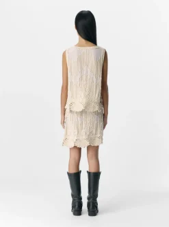 Object naisten hihaton, OBJPRIMA RE S/L KNIT TOP CC2 SS Sandshell