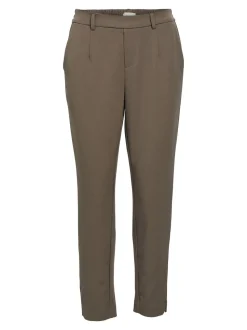 Object, Naisten Housut, Lisa Slim Pant Noos Kaakaonruskea