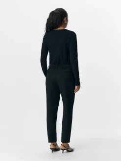 Object Naisten Housut, Objlisa Slim Pant NOOS Black