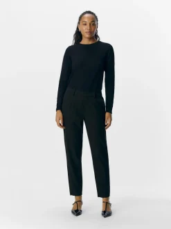 Object Naisten Housut, Objlisa Slim Pant NOOS Black