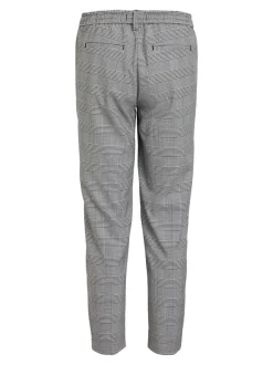 Object Naisten Housut, Objlisa Slim Pant NOOS Musta Ruutu