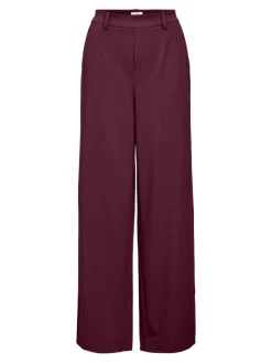 Object Naisten Housut, OBJLISA WIDE PANT NOOS H Windsor Wine
