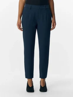 Object naisten housut OBJLISA SLIM PANT NOOS, Sky Captain