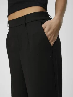 Object Naisten Housut OBJLISA WIDE PANT NOOS Black