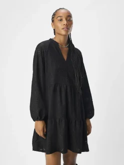 Object naisten mekko, OBJFEODORA GIA L/S DRESS Musta