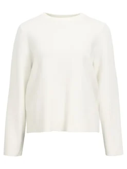 Object naisten neule, OBJREYNARD SQUARE SLEEVE O-NECK Cloud Dancer