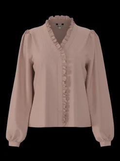 Object naisten paita, OBJGEMMA DEA L/S RE SHIRT E DIV Rose Elegance