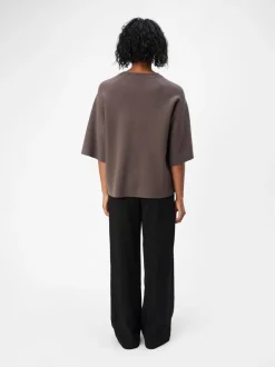 Object naisten pusero, OBJREYNARD 2/4 KNIT PULLOVER Morel