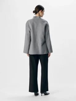 Object Naisten Takki, OBJLINN L/S OZ OPEN JACKET NOOS Grafiitti