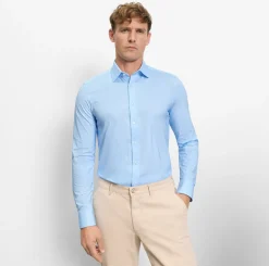 Olymp kauluspaita 24/7 Level 5 Body Fit Jersey Structure, vaaleansininen