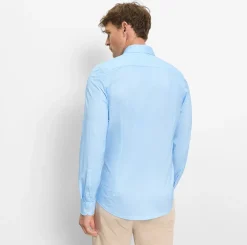 Olymp kauluspaita 24/7 Level 5 Body Fit Jersey Structure, vaaleansininen