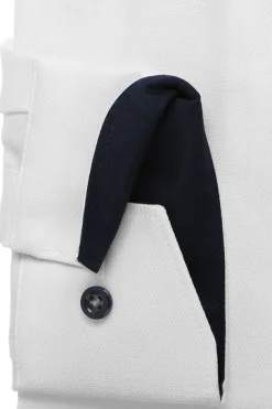 Olymp kauluspaita Luxor Modern Fit Contrast Print, valkoinen