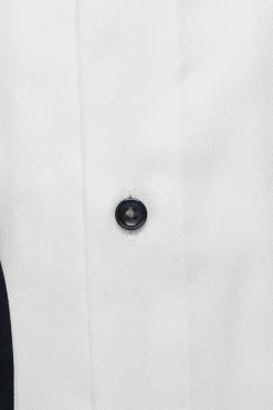 Olymp kauluspaita Luxor Modern Fit Contrast Print, valkoinen