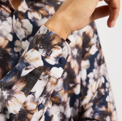 Olymp level five kauluspaita, body fit Sininen Kuosi