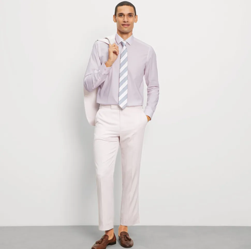 Olymp Level Five Kauluspaita, Body fit Vaaleanpunainen