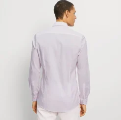 Olymp Level Five Kauluspaita, Body fit Vaaleanpunainen