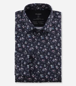 Olymp luxor 24/7 kauluspaita, modern fit Sininen Kuosi