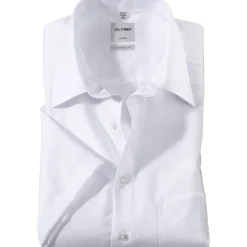 Olymp Luxor Kauluspaita, Comfort Fit Valkoinen