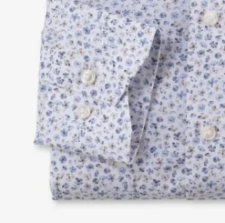 Olymp luxor kauluspaita, Modern fit Valkopohjainen Kuosi