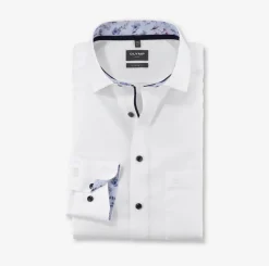 Olymp luxor kauluspaita, Modern fit Valkoinen