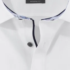 Olymp luxor kauluspaita, Modern fit Valkoinen