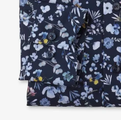 Olymp luxor kauluspaita, Modern fit Sininen Kuosi