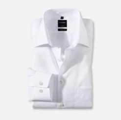 Olymp Luxor Kauluspaita, Modern Fit Valkoinen