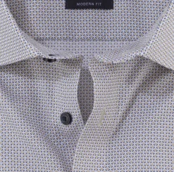 Olymp luxor kauluspaita, Modern fit Ruskea Kuosi