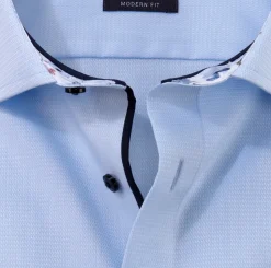 Olymp luxor kauluspaita, Modern fit Keskisininen