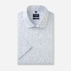 Olymp Luxor Kauluspaita, New Kent Modern Fit Ruskea Kuosi