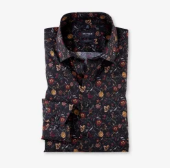 Olymp luxor miesten kauluspaita, modern fit Sininen Kuosi