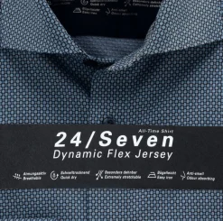 Olymp Miesten Bisnespaita 2016-84-11 SNOS JERSEY BODY FIT Sininen Kuosi