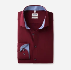 Olymp miesten kauluspaita Level Five Body Fit, punainen