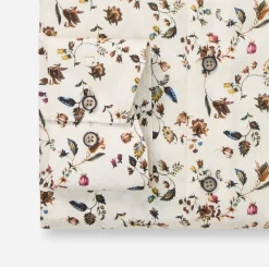 Olymp miesten kauluspaita Luxor Modern Fit, ruskea kuosillinen