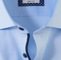 Olymp miesten kauluspaita, OLYMP LEVEL 5 BODY FIT +HIHA Keskisininen