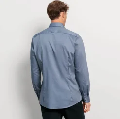 Olymp miesten kauluspaita level five, body fit Sininen Kuosi