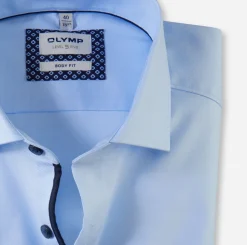 Olymp miesten kauluspaita, LEVEL FIVE · Body Fit Vaaleansininen
