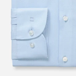 Olymp miesten kauluspaita Level 5 Body Fit Stretch Easy Iron, vaaleansininen