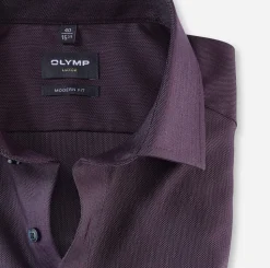 Olymp Miesten Kauluspaita, 1226-64-97 SEASONAL Viininpunainen