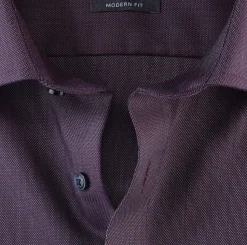 Olymp Miesten Kauluspaita, 1226-64-97 SEASONAL Viininpunainen