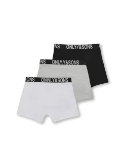 Only and Sons Junior bokserit, OSJFITZ BOLD LOGO BOXER 3PK Ei Värikoodia