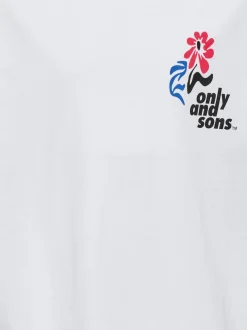Only and Sons Junior lasten t-paita OSJFRED Laurent Flow, valkoinen