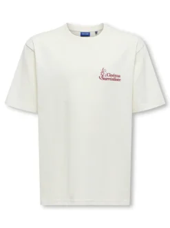 Only and Sons Junior lasten t-paita OSJFREDO RLX Cinema SS Tee, pastellinvihreä