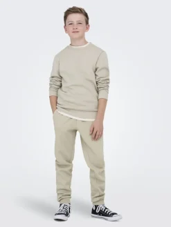 Only and Sons Junior lasten collegepaita OSJCERES CREW NECK SWEAT NOOS, beige